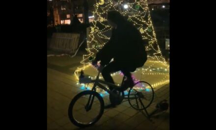 Biciklis meghajtású karácsonyi világítás? Igen, a 2. kerületben mindez a valóság