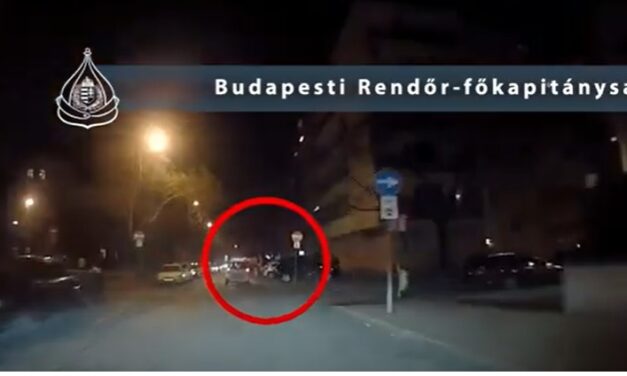 Videón, ahogy egy 11 éves ksifiúval a hátsó ülésen menekül a rendőrök elől egy férfi a 9. kerületben