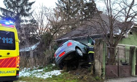 Áttörte a kerítést a Volkswagen, aztán a vagánykodó sofőr sokkot kapott és zokogó rohamban tört ki, megszólalt a rendőrség is