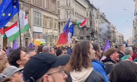 Tüntetés a Ferenciek terén: Hadházy Ákos utcára hívta az embereket, megbénult az Erzsébet híd környéke, a BKK járatai terelve közlekednek