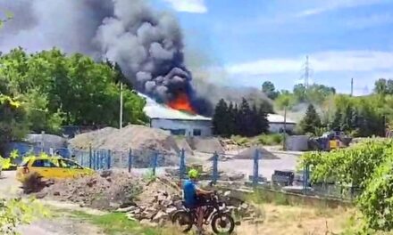 Kigyulladt egy többszáz négyzetméteres raktár Pomázon, egy ember megsérült – fotók a cikkben