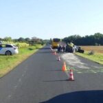Halálos baleset Győrnél: egy busz és egy autó ütközött, egy ember a helyszínen meghalt