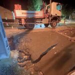 Villámárvíz Mogyoródon: beszakadt a főút, több helyen beomlottak az árkok