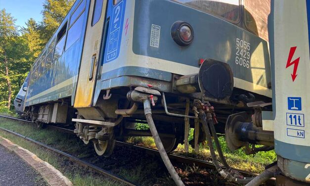 Kisiklott vonat: két vasutas sérült meg az árokba borult járművön Verőcénél – fotók a cikkben