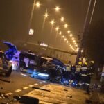 Borzalmas baleset a M3-as kivezetőjénél: 180 km/h-val csapódott a buszmegállóba a BMW-s, egy ember meghalt, a másik sérült lába pedig leszakadt