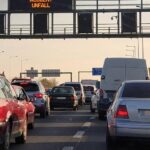 Több jármű ütközött az M0-ás autóúton, több kilométeres a torlódás