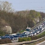 Tömegbaleset Martonvásárnál, 8 kilométeres a torlódás az M7-esen