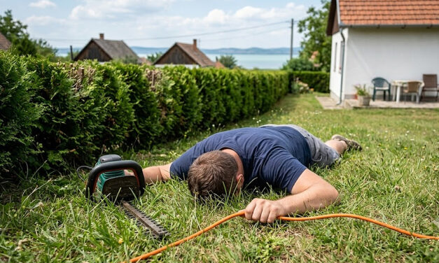 Kertészkedés közben szenvedett halálos áramütést egy siófoki családapa, felesége súlyos sérüléseket szenvedett