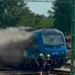Kigyulladt egy tehervonat mozdonya Verőce és Nagymaros között – teljesen leállították a vonatforgalmat