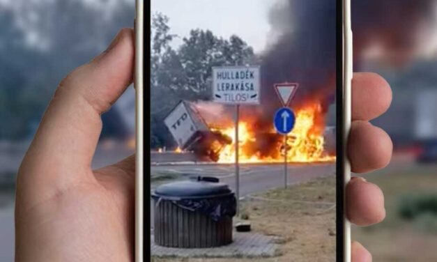  „Hol van apa?” – ezt kérdezte anyjától a kómából felébredt 13 éves kisfiú, akinek apja halálra égett Gödöllőnél kigyulladt kamionban