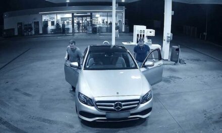 Tankolás után az autóban felejtette a kulcsot a sofőr, azonnal beugrottak a Mercedeszbe a tolvajok: A száguldozásnak és rendőrségi hajszának egy árokban lett vége