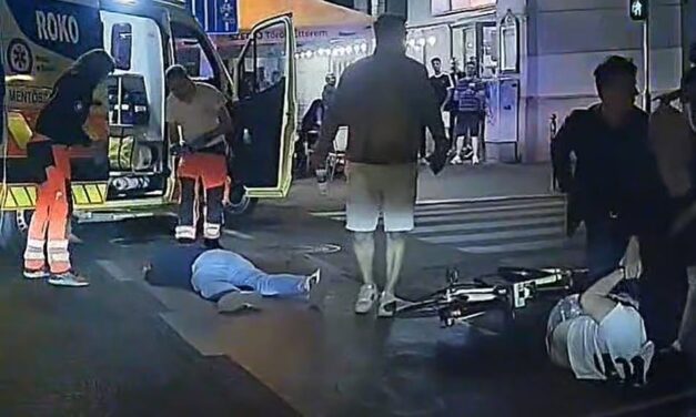 Ájultra vertek egy járókelőt a Vígszínházzal szemközti Szeráj étteremnél – videó a támadásról